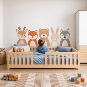 PIPPER. Lesné zvieratká – textilná nálepka na stenu