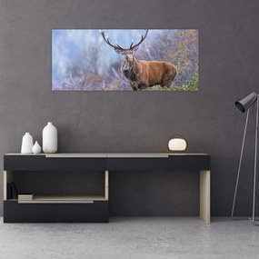 Obraz - Jeleň v krajine (120x50 cm)