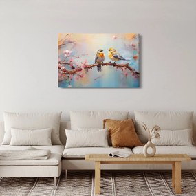 Obraz - Zamilovaní vtáčiky (90x60 cm)