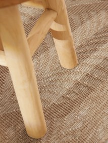 NORTHRUGS, Kusový koberec Duet Liora 106247 Beige/White - na von aj na doma, 160x230, béžová, chodba / predsieň