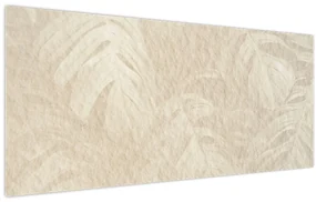 Obraz - Listy v textúre (120x50 cm)