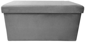 Skládací taburet PERFECT DUO 60x30 cm šedý