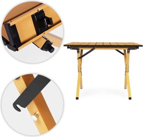 Skladací turistický, kempingový stolík Šírka: 60 cm | Dĺžka: 90 cm