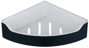 Aqualine Aqualine, SAMBA rohová polica do sprchy, 218x63x218mm, čierna, SB209