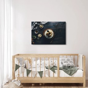 Obraz dezertu na stole (90x60 cm)