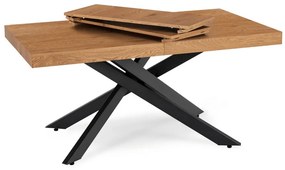 Stôl AGORDO 160–240 cm Dub Zlatý/Čierny