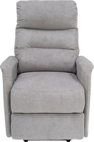 Masážne kreslo s polohovaním Legacy, šedá látka