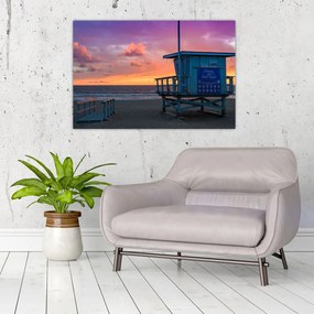 Obraz z pláže Santa Monica (90x60 cm)