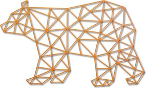 SENTOP Vyrezávaný obraz na stenu medveď PR0241 čierny: Prírodná preglejka - Topoľ  natural 40 x 23 cm 3848-40972 PR0241 HEU+