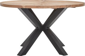 XXXLutz JEDÁLENSKÝ STÔL, akácia, čierna, farba akácie, 130/130/76 cm Livetastic - Stoly - 000377008903