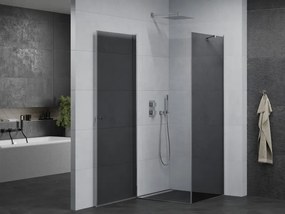 Mexen Pretoria sprchovací kút 80x80cm, 6mm sklo, chrómový profil-šedé sklo, 852-080-080-01-40