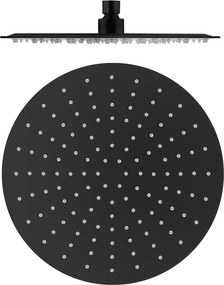Slezák - RAV Hlavová sprcha okrúhla kovová ø 30 cm - KS0001CMAT, Čierna mat