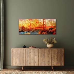 Obraz - Golden Gate, San Francisco, Kalifornia (120x50 cm)