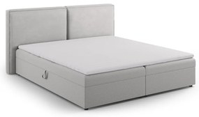 Svetlosivá boxspring posteľ s úložným priestorom 180x200 cm Arendal – Cosmopolitan Design