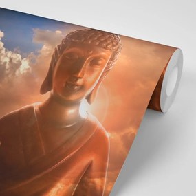 Samolepiaca tapeta Budha medzi oblakmi - 450x300
