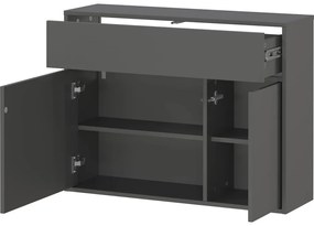 Antracitová skrinka 83x63x25 cm Ameca 2.0 – Germania