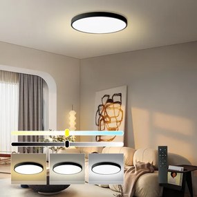Brilagi - stmievateľné LED svietidlo POOL SMART LED/180W/230V priemer 120 cm Wi-Fi Tuya čierne + diaľkový ovládač