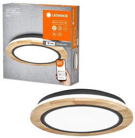 Ledvance - LED Stmievateľné stropné svietidlo SMART+ ORBIS WOOD LED/24W/230V Wi-Fi