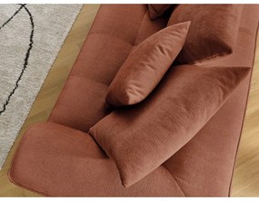 Terakotová ženilková pohovka 237 cm Whesley – Bobochic Paris