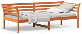 Denná posteľ voskovo hnedá 100x200 cm borovicový masív 842877