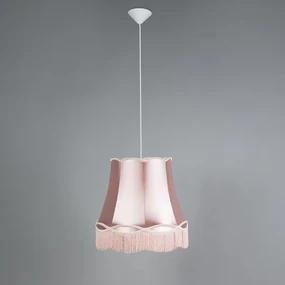 Sada 4 retro závesných svietidiel ružová 45 cm - Granny