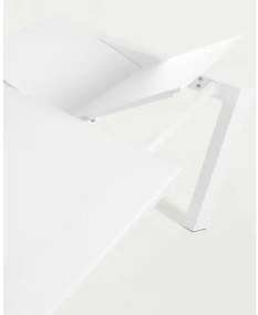 AXIS GLASS WHITE rozkladací jedálenský stôl 160 (220) cm