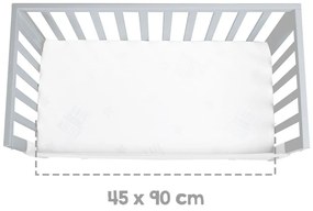 Sivá postieľka 90x45 cm – Roba