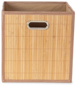 Bambusový úložný box v prírodnej farbe 31x31x31 cm – Compactor