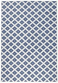 NORTHRUGS - Hanse Home koberce Kusový koberec Twin-Wendeteppiche 103128 blau creme – na von aj na doma - 80x250 cm