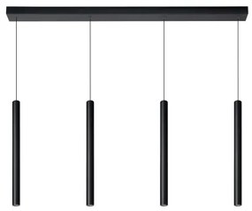 Lucide 74403/04/30 - LED Stmievateľný luster na lanku LORENZ 4xLED/4W/230V čierna