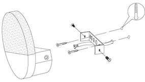 Eglo 96041 - LED nástenné svietidlo METRASS 1 1xLED/4,5W/230V