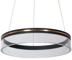 Toolight Toolight, LED závesné svietidlo 40cm APP1191-CP, čierna-zlatá, OSW-40022