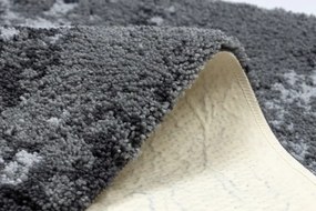 Kúpeľňový koberček FROTTE rozeta, protišmykový, mäkký - sivý