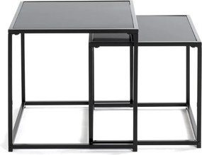 Sada 2 ks stolíkov York, čierne