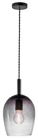 Nordlux - Závesný luster na lanku UMA 1xE27/40W/230V Ø 18 cm čierna/dymová