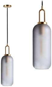 Toolight - Sklenené závesné svietidlo 1xE27 60W APP442-CP, zlatá, OSW-05934
