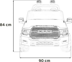 Elektrické autíčko RAM 3500 biele