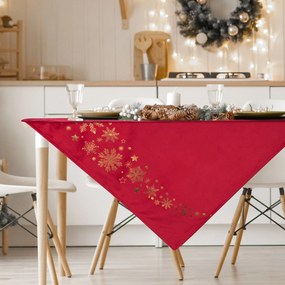 VIANOČNÝ OBRUS NA STÔL AMBERIA2 85X85 CM VZOROVANÁ