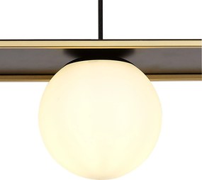 Toolight Toolight, stropné svietidlo 44x13x15,5 cm 3xG9 APP1164-3CP, čierna-zlatá, OSW-14017
