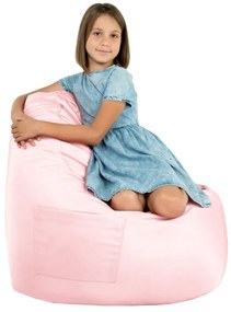 Kreslo Porto ekokoža metalic ružové