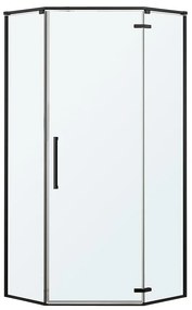 Sprchový kút päťuholníkový Lambda 90x90x195 black
