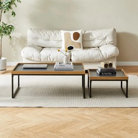Autronic BONTEC Konferenčný stolík 53x53cm, mdf, dub, CT-612 OAK Farba: Šedá