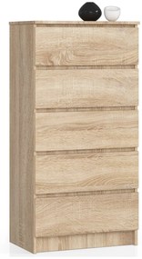 Komoda Kalista V (dub sonoma ). Akcia -19%. Vlastná spoľahlivá doprava až k Vám domov. 1068771