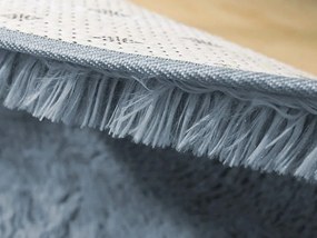 TZ Sivý obdĺžnikový shaggy koberec Lana Rozmer: 200x200 cm