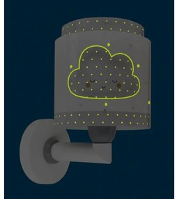 Dalber 76019E - Detské nástenné svietidlo BABY DREAMS 1xE27/15W/230V šedá