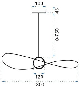 Toolight - LED stropné lamelové svietidlo 80cm APP210-3CPR, čierna, OSW-08476