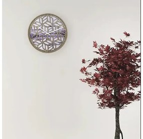 Nástenné hodiny NeXtime Yogi Ø40 cm fialové