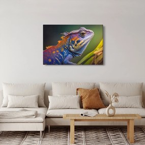 Obraz - Sfarbený leguán (90x60 cm)