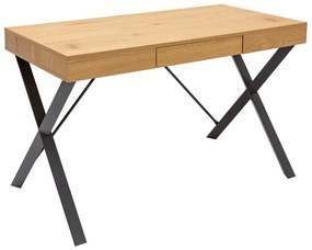Dizajnový písací stôl Kiana 110 cm vzor dub