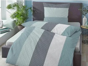 Obliečky seersucker Amira 140x200 cm, tyrkysové%